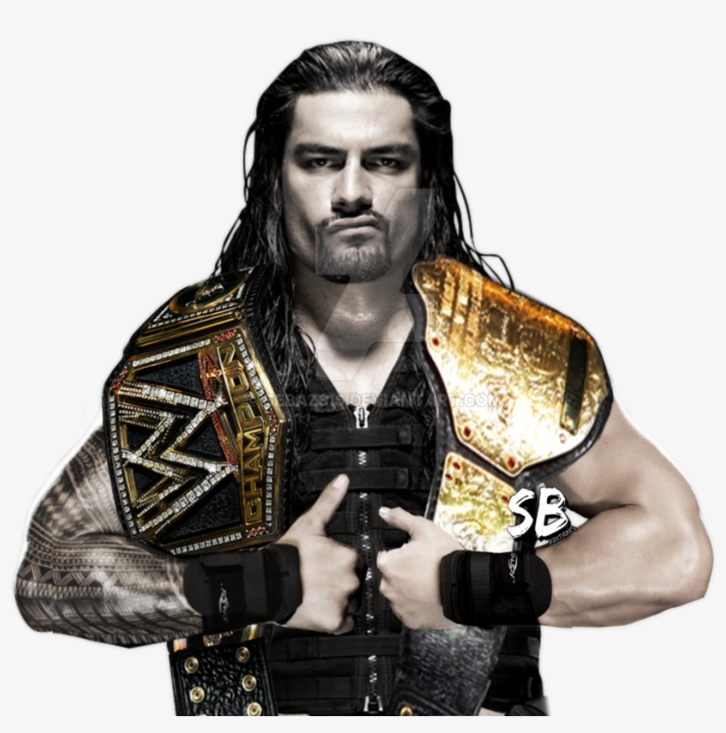 Roman Reigns Wwe World Heavyweight Champion By Sebaz316 - Ww Wwe Roman Reigns, transparent png #73105