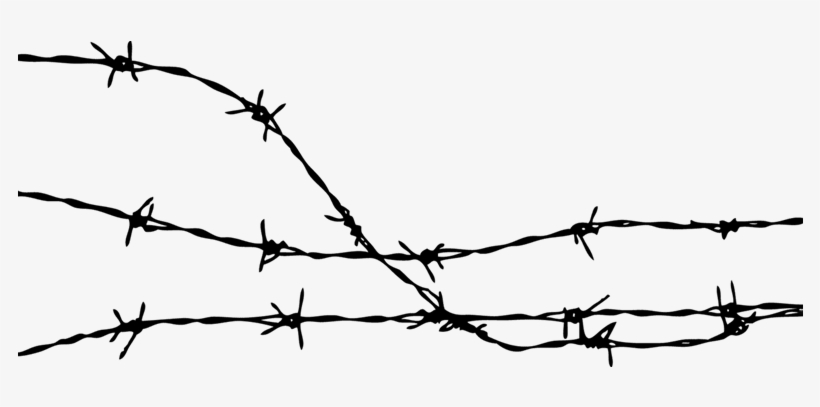 Clip Library Download Barb Wire Clipart - Barbed Wire Silhouette Ai, transparent png #73373