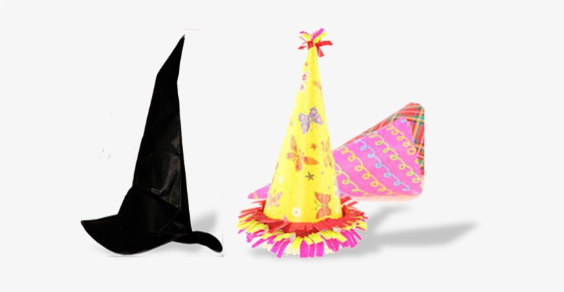 Hats, The Cone Hat From Birthdays Have A Clear Connection - Christmas Tree, transparent png #73395