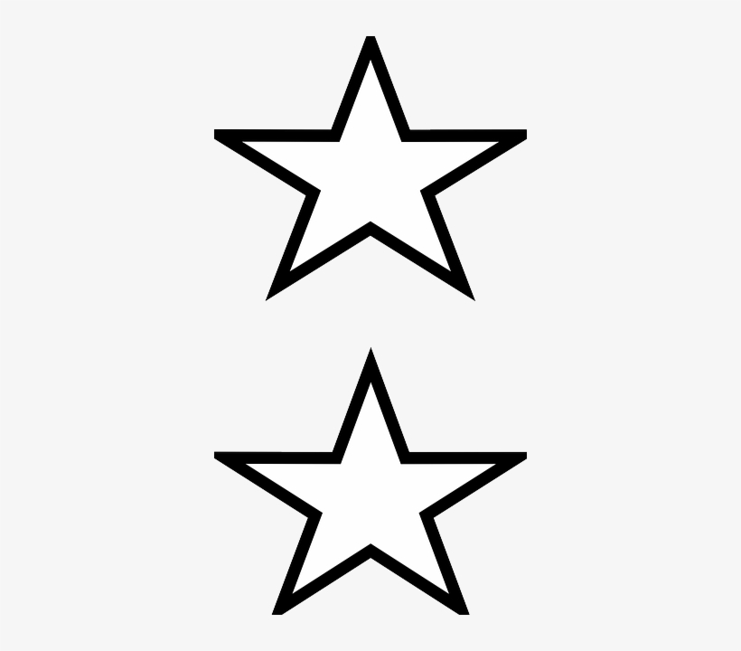 White Stars Clip Art At Clker - Top And Bottom Worksheet, transparent png #73426