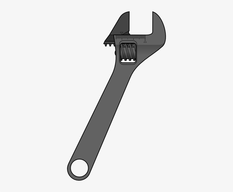 Free Vector Method Adjustable Wrench Clip Art - Wrench Svg, transparent png #73638