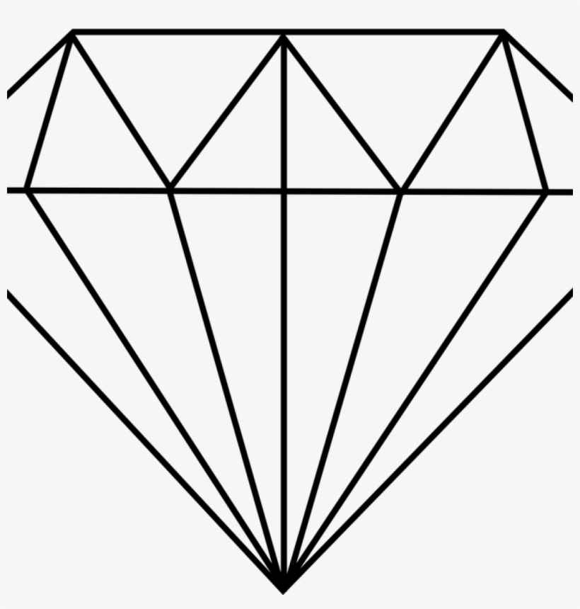 Diamond Clipart Crown Clipart Hatenylo - Diamond Drawing, transparent png #73881