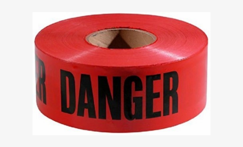 Danger Barricade Tape, 3" X 1000ft, Red/black, transparent png #73946
