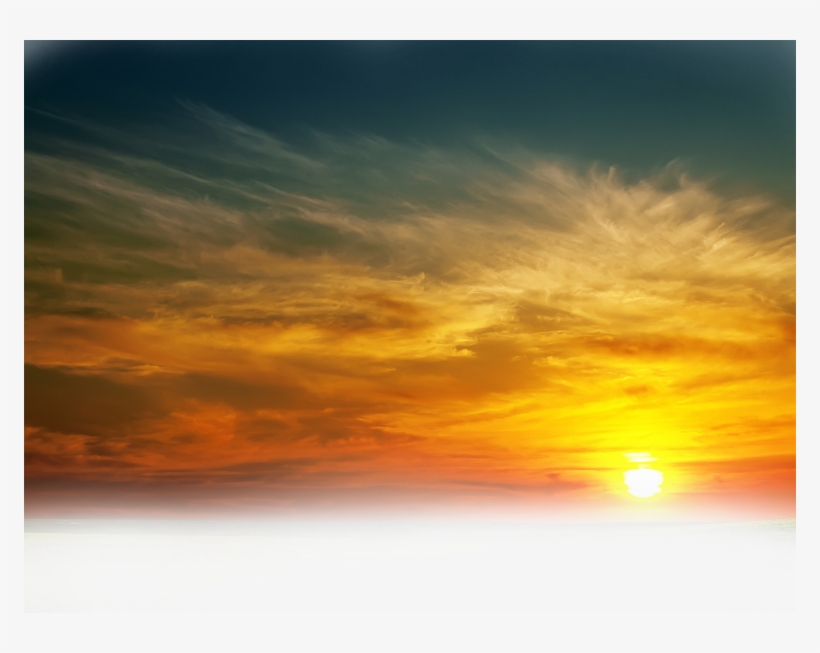 Clouds Sun Background Ftestickers - Transparent Sunset Png Hd, transparent png #74016