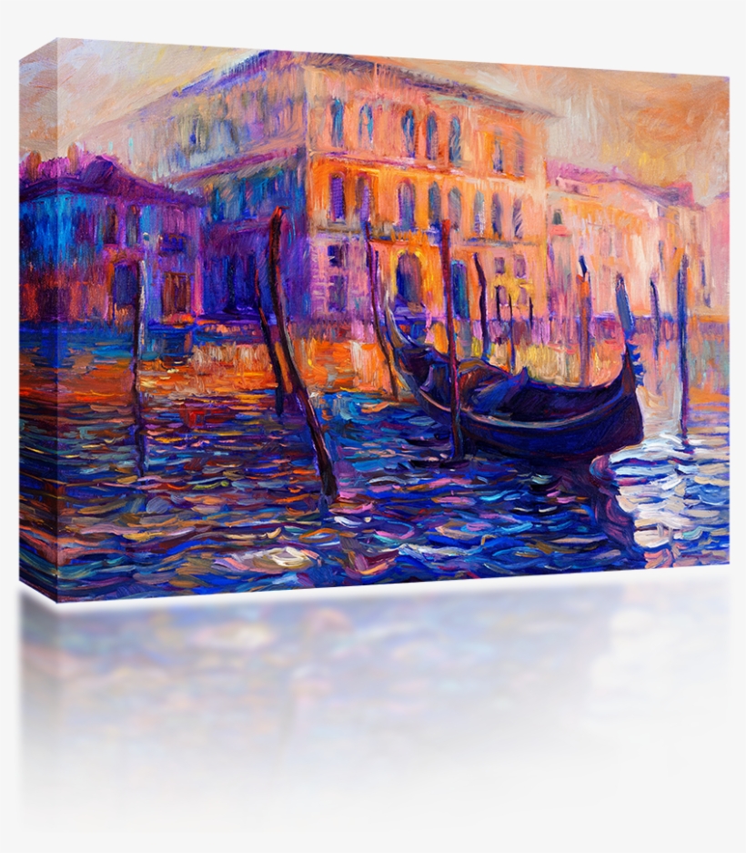 Boats In Venice, Italy - Ivailo Nikolov Paintings Greece, transparent png #74205