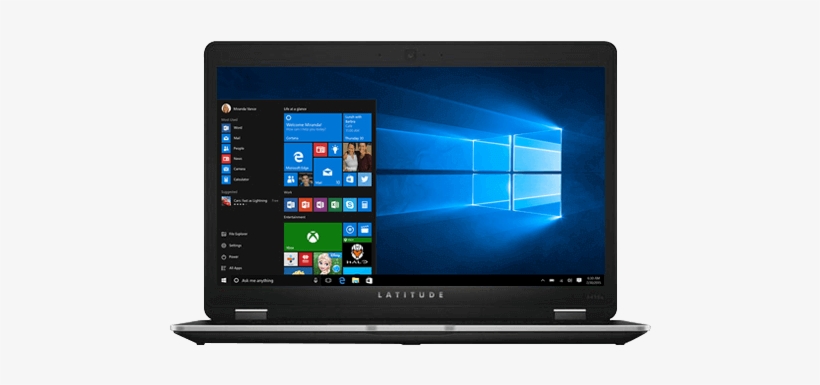 Dell Latitude Notebook Computer - Dell E7470, transparent png #74290
