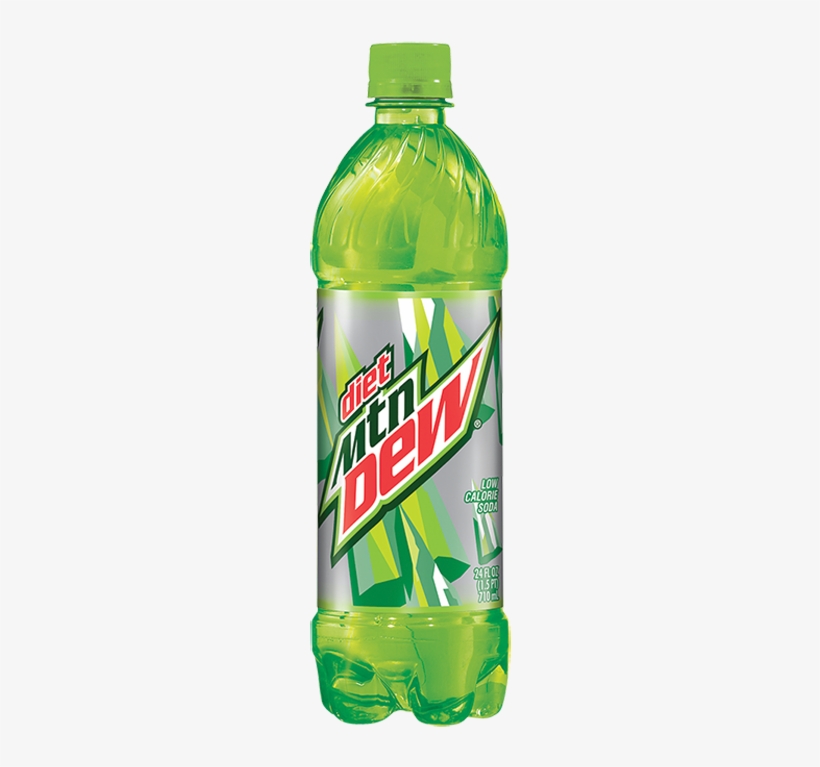 Mtdew Diet 24 - Mountain Dew Bottle Png, transparent png #74437