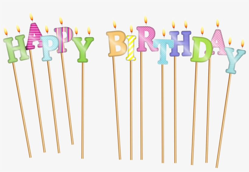 Candles Clipart Happy Birthday - Transparent Birthday Candles Png, transparent png #74540