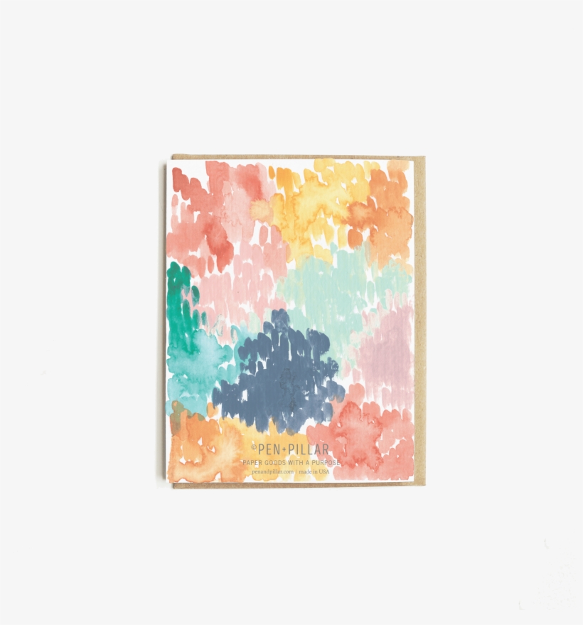 Rainbow Watercolor Thank You Card - Greeting Card Rainbow, transparent png #74558