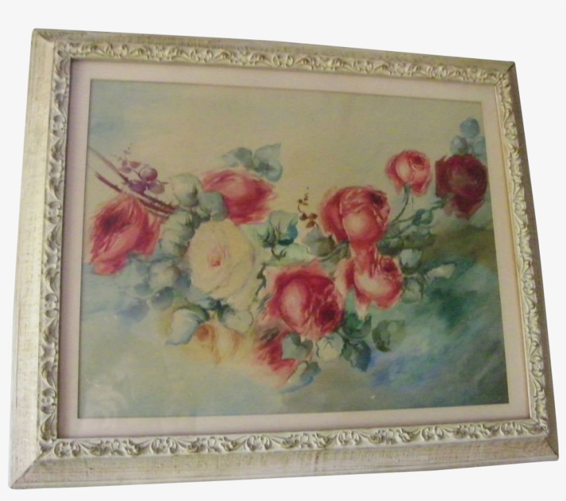 16 X 20 Original Watercolor Painting Roses Free Ship - Garden Roses, transparent png #74601