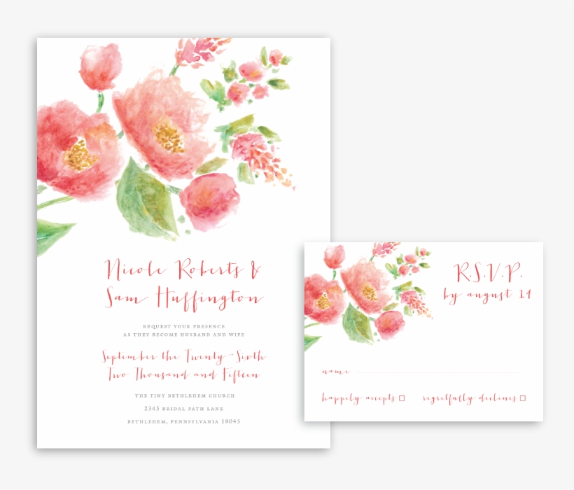 Watercolorinvitations, transparent png #74659
