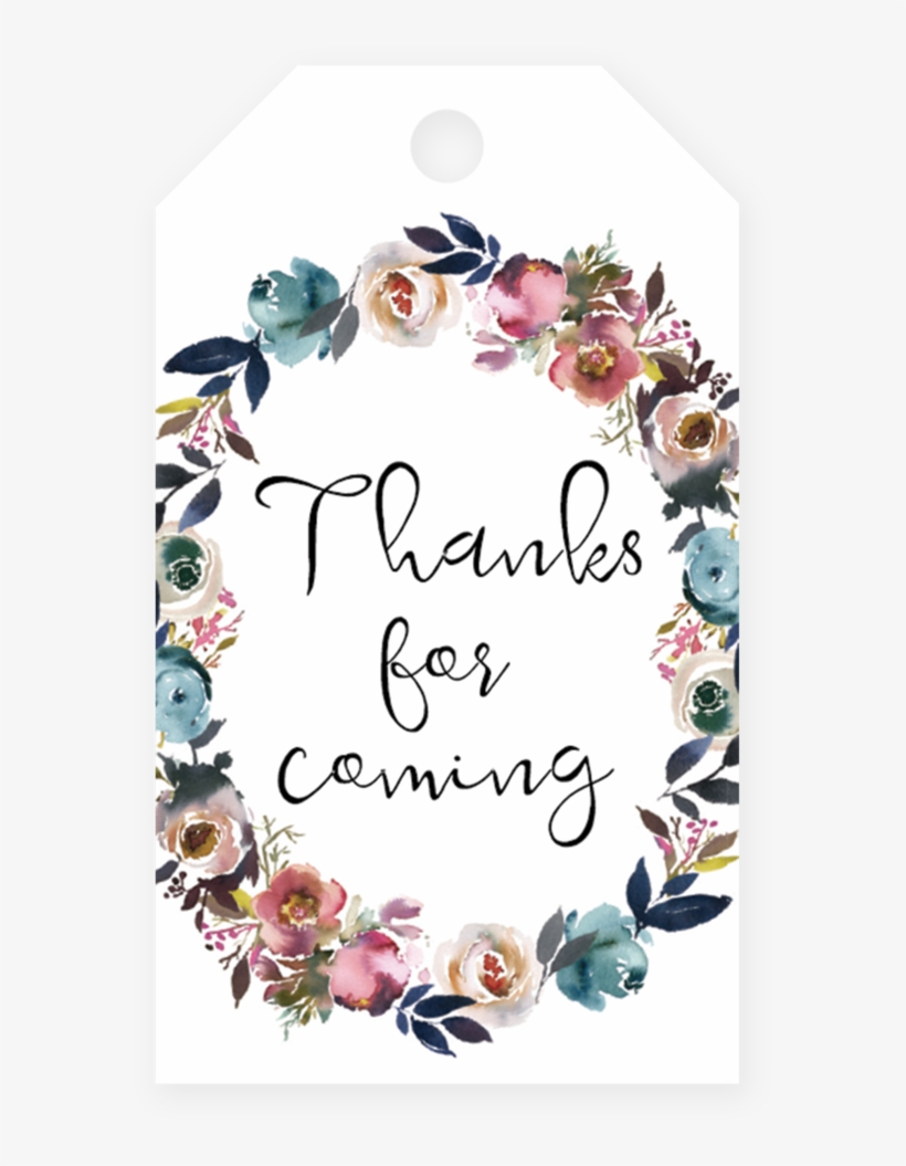 Floral Wreath Favor Tag Template By Littlesizzle - Free ...