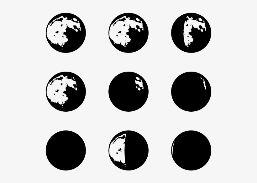 Moon Phase - Round Icons, transparent png #75183