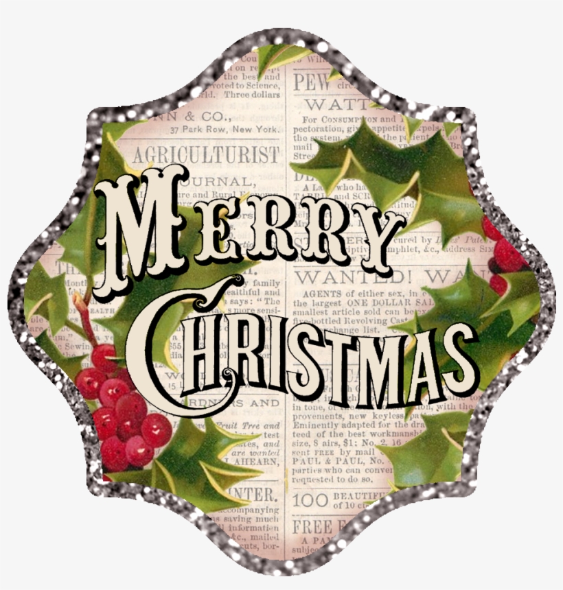 Transparent Vintage Merry Christmas Clipart - Merry Christmas Logo Vintage, transparent png #75298