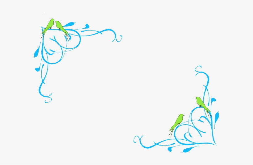 bird border clipart love