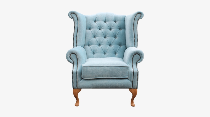 Wing Chair Png Image - Duck Egg Blue Armchair, transparent png #75781