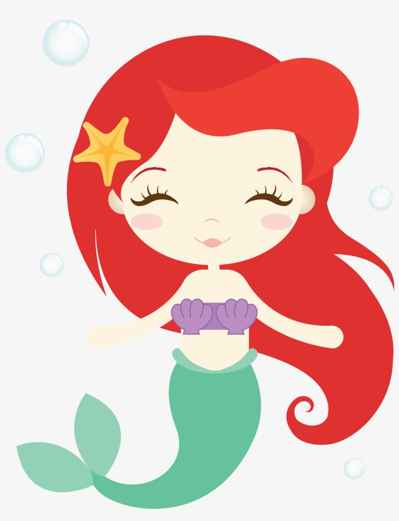 Ariel Mermaid, Ariel The Little Mermaid, Baby Mermaid, - Cute Mermaid, transparent png #75961