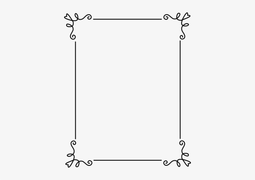 Fancy Wedding Border Png - Simple Frames And Borders, transparent png #76008