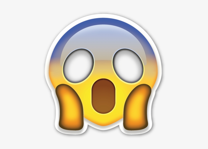 Shocked Emoji - Emoji Shock Png, transparent png #76029