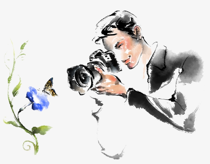 Watercolor Painting Camera Drawing - Watercolor Painting, transparent png #76060