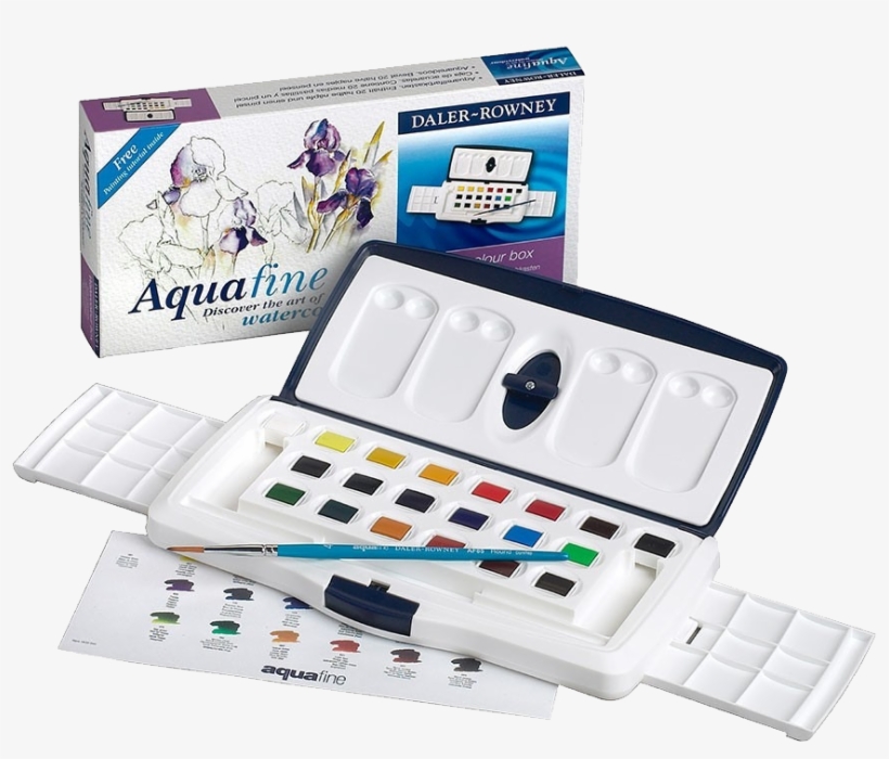 Daler-rowney Aquafine Watercolor 20 Half Pan Slider - Daler Rowney Watercolour Aquafine 20 Half Pan Slider, transparent png #76186