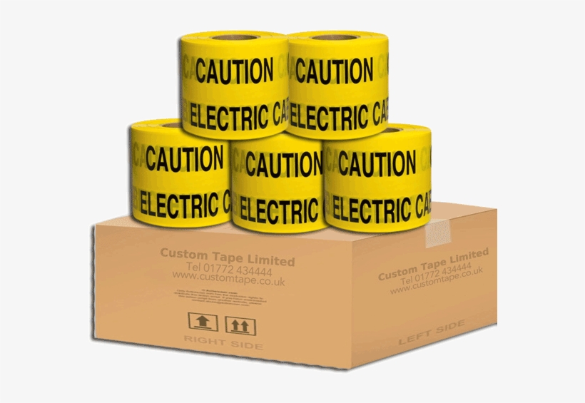 Underground Warning Tape - Cera Underground Service Buried Tape 'caution Electric, transparent png #76319