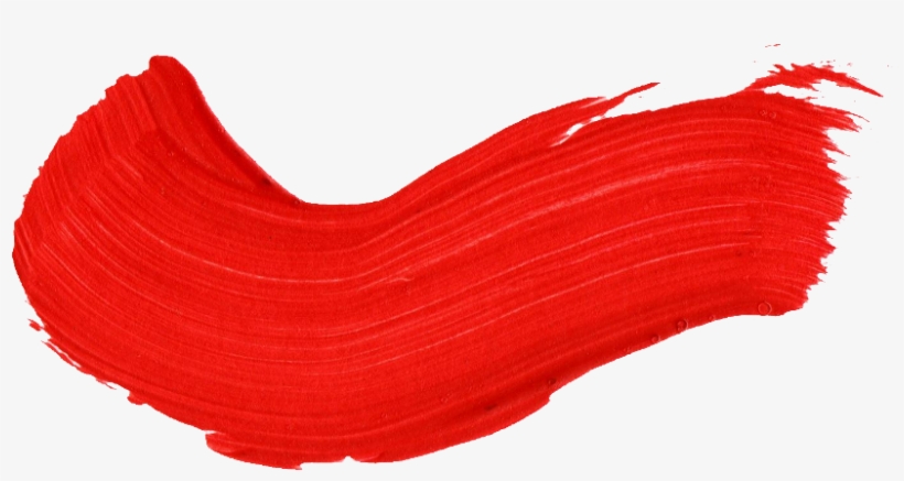 Free Download - Red Paint Brush Stroke, transparent png #76433