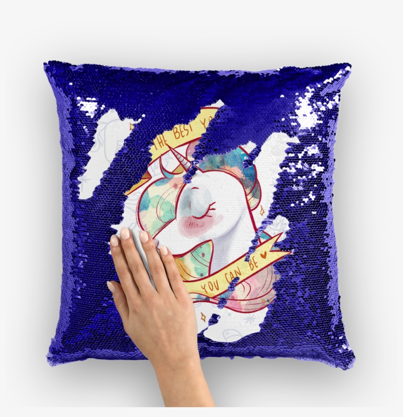 Watercolor Unicorn With Pattern ﻿sequin Cushion Cover - My Note My Idea Notebook [book], transparent png #76435