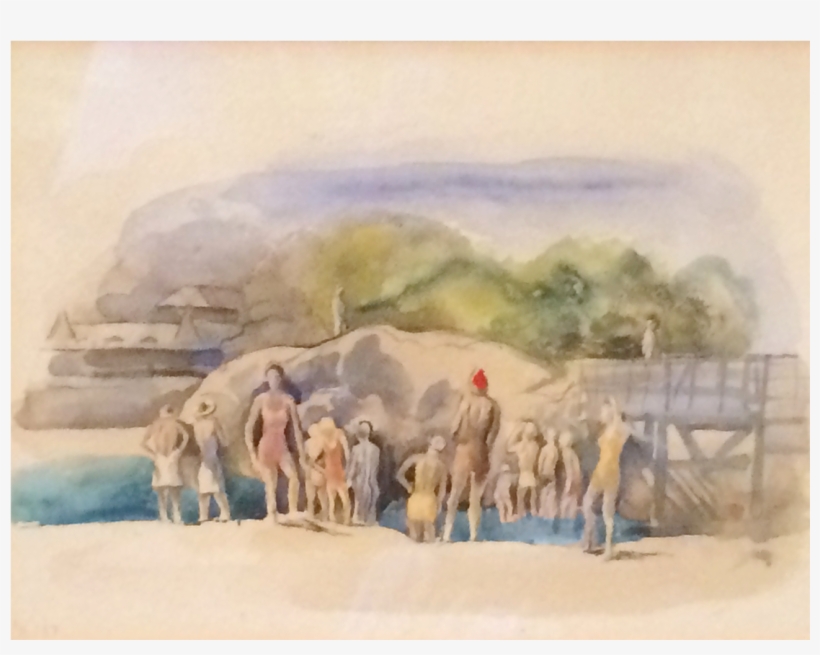 Felicie Waldo Howell Modernist American Pair Of Watercolors, transparent png #76591