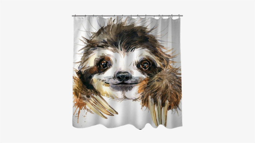 Watercolor Sloth Illustration - Watercolor Sloth, transparent png #77048