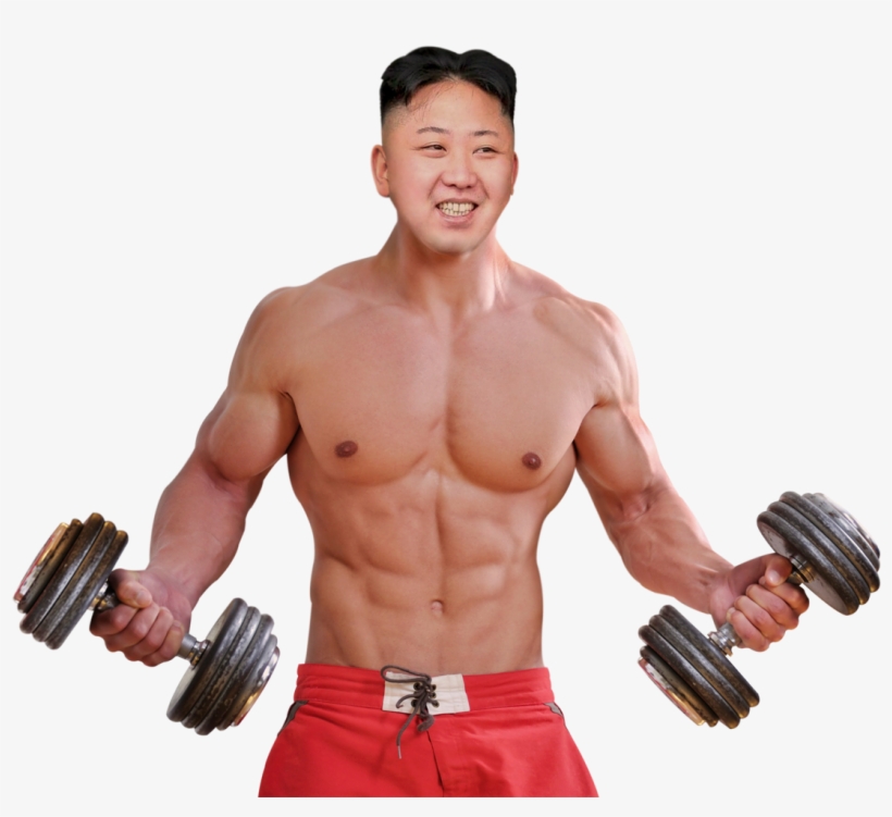 Photoshop Design Contest Submission - Kim Jong Un Bodybuilder, transparent png #77203
