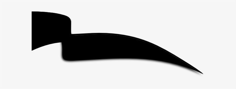 Black Ribbon Images - Black Ribbon Vector Png, transparent png #77253
