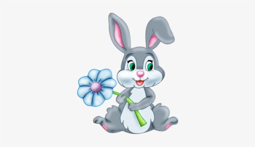 Cute Bunny With Bunny - Cute Cartoon Easter Bunny, transparent png #77284