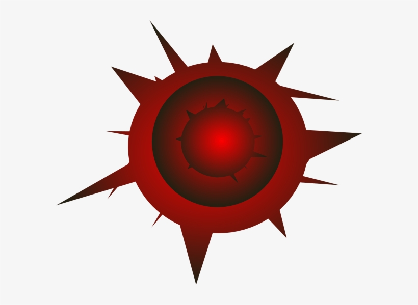 Big Bullet Hole Clipart - Bullet Wound Cartoon Png, transparent png #77524