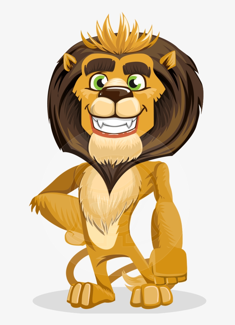 Vector Lion Cartoon Character - Lion King Png Cartoon, transparent png #77568