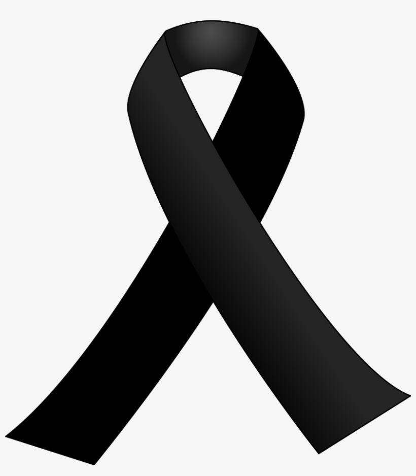 Black Ribbon Image - Black Ribbon Funeral, transparent png #77642