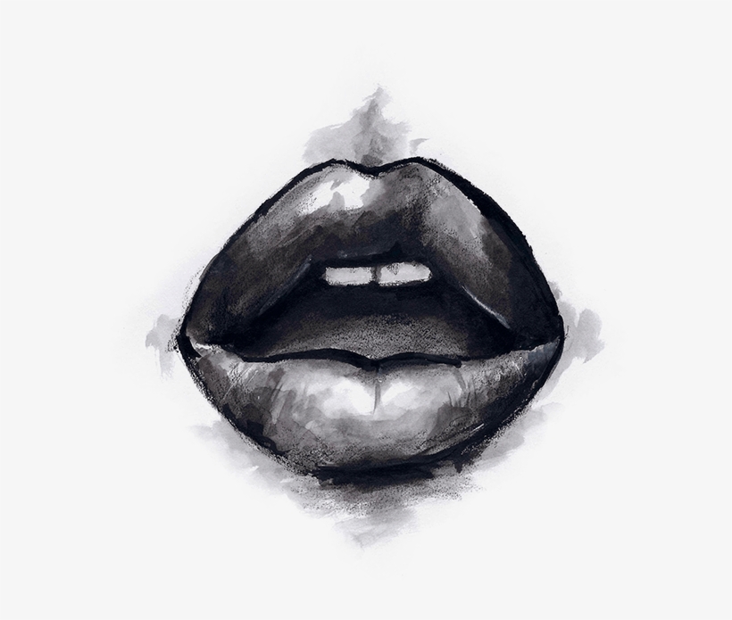 Lip Injections - Lip Injection Drawing, transparent png #77732
