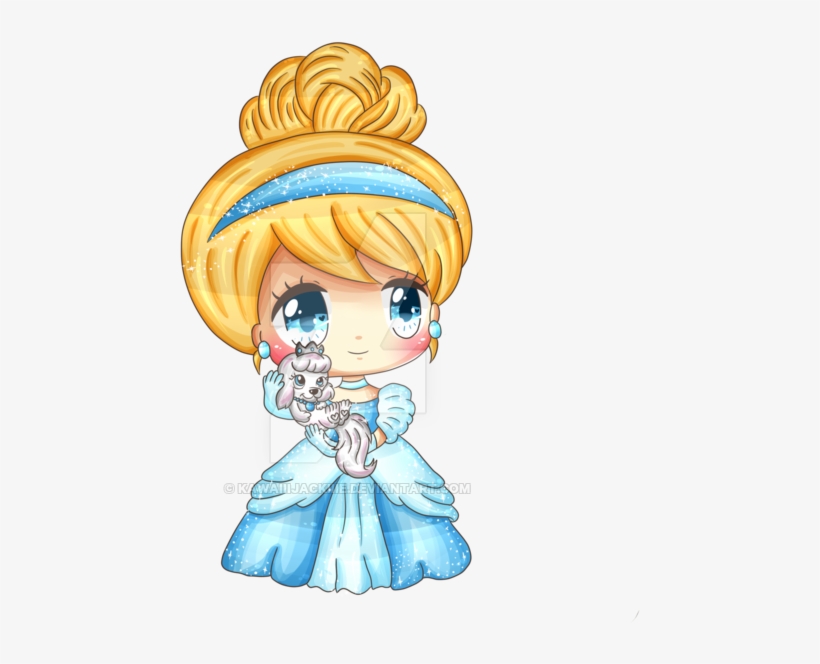 Cinderella And Pumpkin By Kawaiiijackiiie On Deviantart - Cinderella Chibi, transparent png #77735