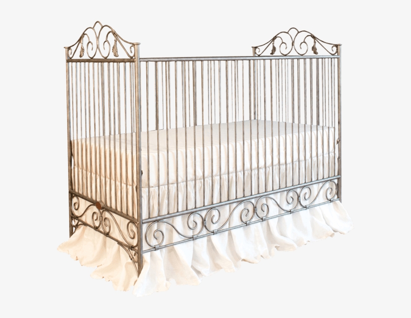 Infant Bed Png Image - Bratt Decor Casablanca Crib Finish: Pewter, transparent png #77758