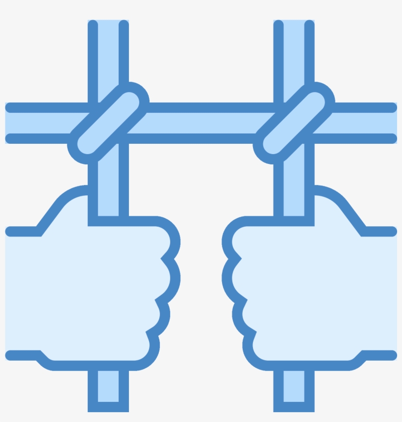 The Image Is Of Two Hands That Are Grasping Bars - Prisoner, transparent png #77760