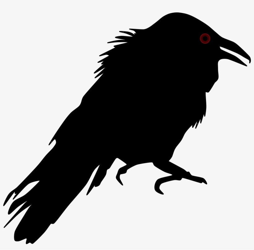 Crow Silhouette Png - Silhouette Of A Raven, transparent png #77779