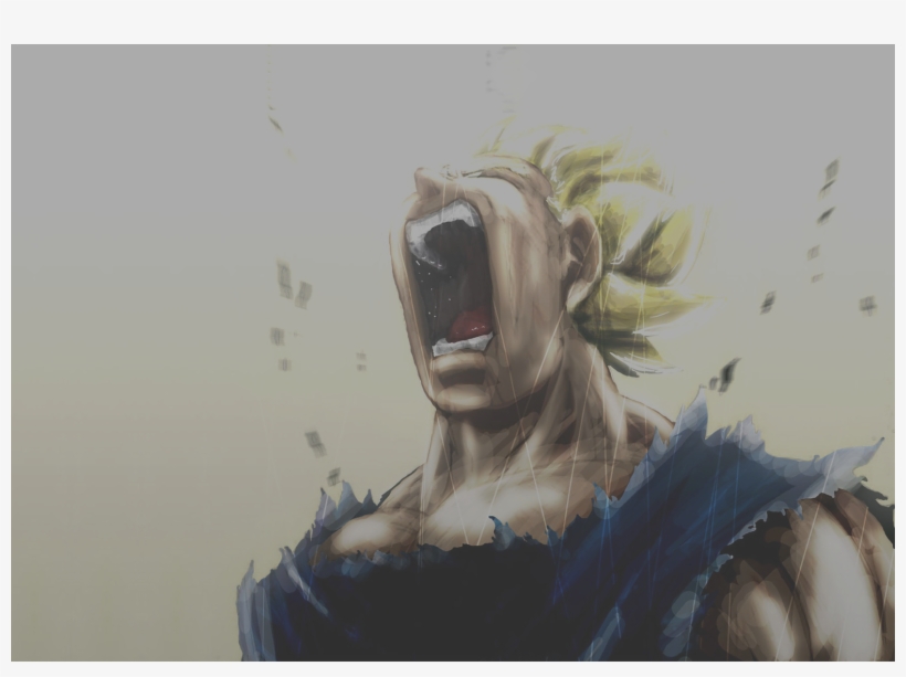 Dragon Ball Background - Vegeta Super Saiyan Scream, transparent png #77826