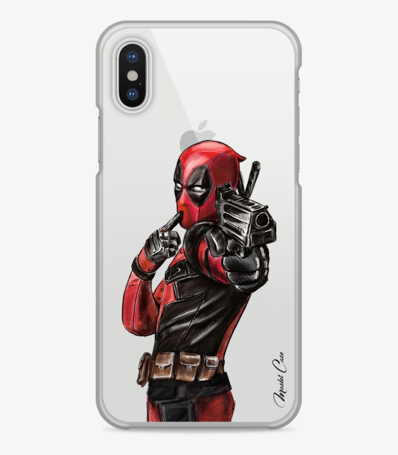 Coque Iphone X Deadpool 2 Watercolor Design - Iphone, transparent png #77963