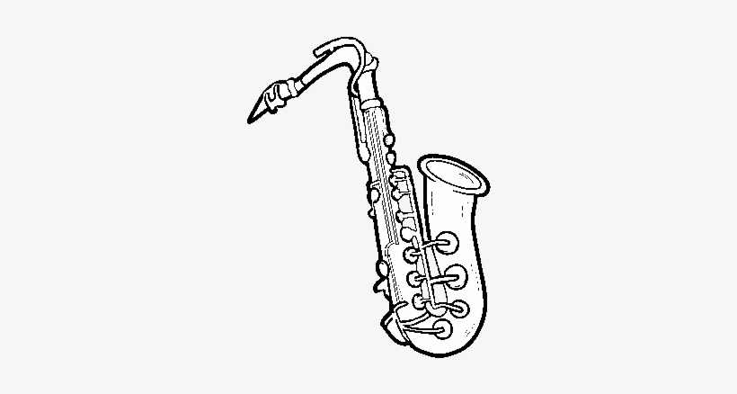 Tenor Saxophone Drawing At Getdrawings - Drawing, transparent png #78007