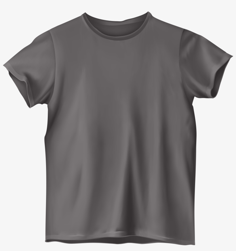 Grey T Shirt Png Clip Art - T Shirt Clipart Png, transparent png #78602