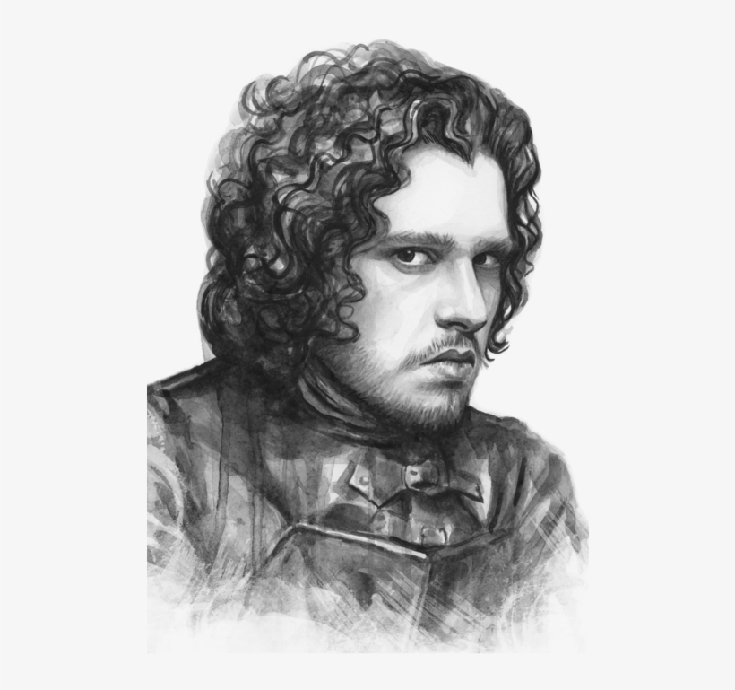 Click And Drag To Re-position The Image, If Desired - Game Of Thrones Jon Drawing, transparent png #78698