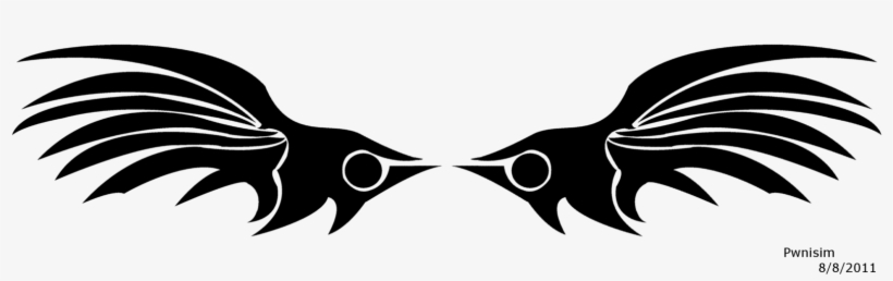 Picture Stock By Pwnisim On Deviantart - Tribal Wing Clipart Png, transparent png #78925