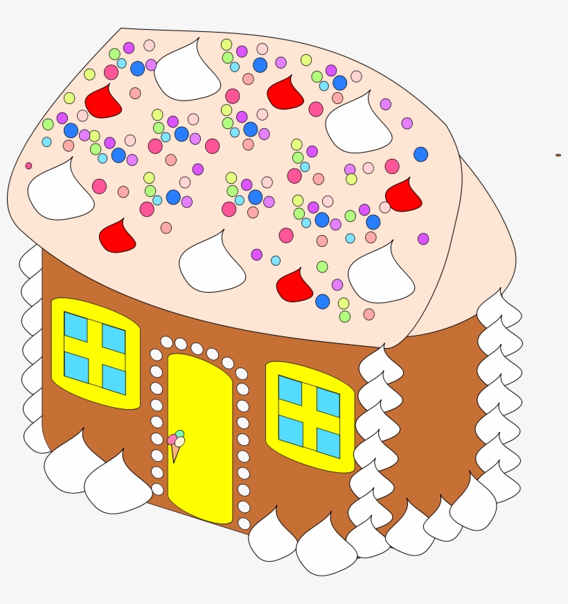 Candy Cane Clipart Sugar Cookie - Sweet House Clipart, transparent png #79570