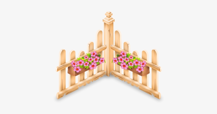Flower Fence - Fence, transparent png #79853
