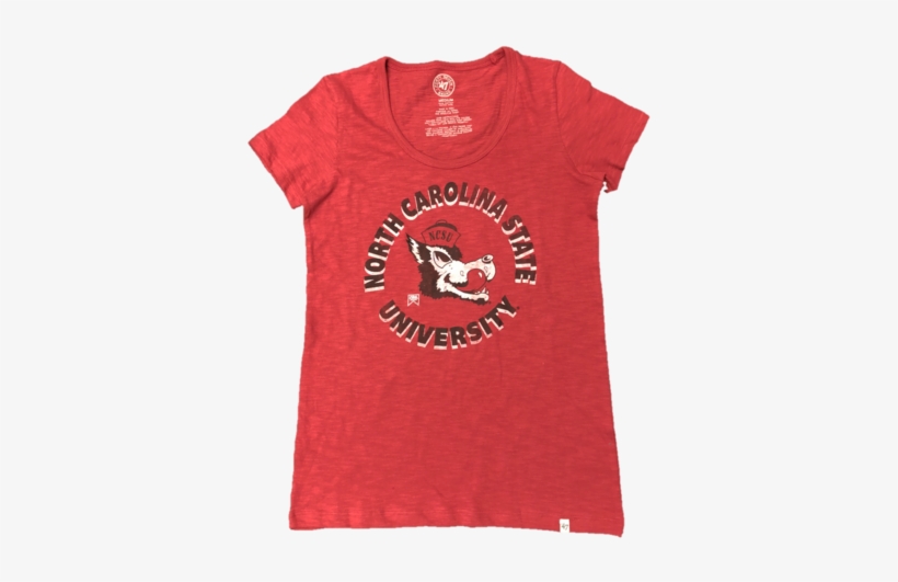 Nc State Wolfpack 47 Brand Women's Red Scoop Neck T-shirt - College Flags And Banners Co. Nc State Wolfpack 3x5, transparent png #79882
